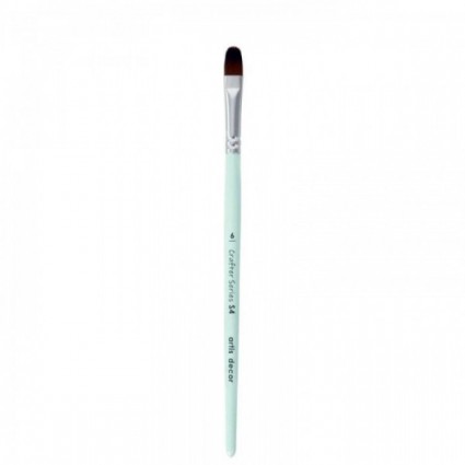 PINCEL LENGUA DE GATO Nº6 CRAFTER MINT MANGO CORTO