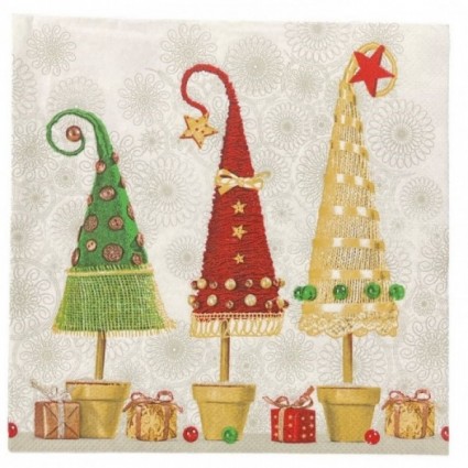 Servilleta macetas árbol de Navidad