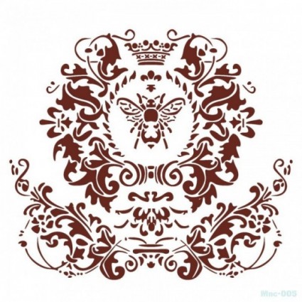 Stencil  ADAMASCADO ABEJA REINA 25 X 25